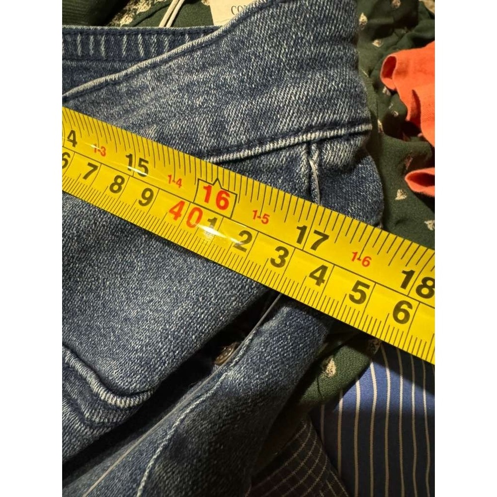 Diane Gilman Women's XLT Dark Wash Denim Jeans Pull On Ankle Snap Button Skinny - Picture 11 of 15